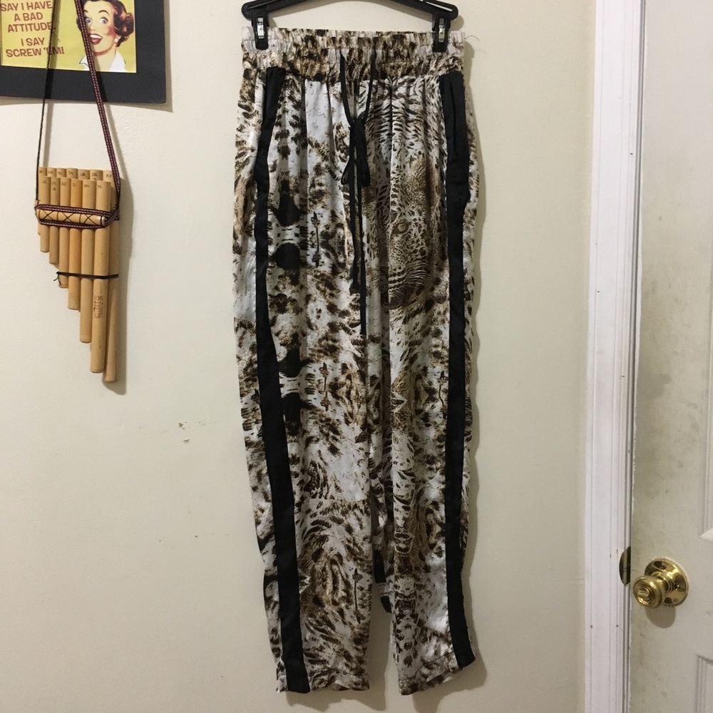 Cheetah Print Palazzo Pants